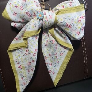 Vintage Liberty Floral Bow Keychain